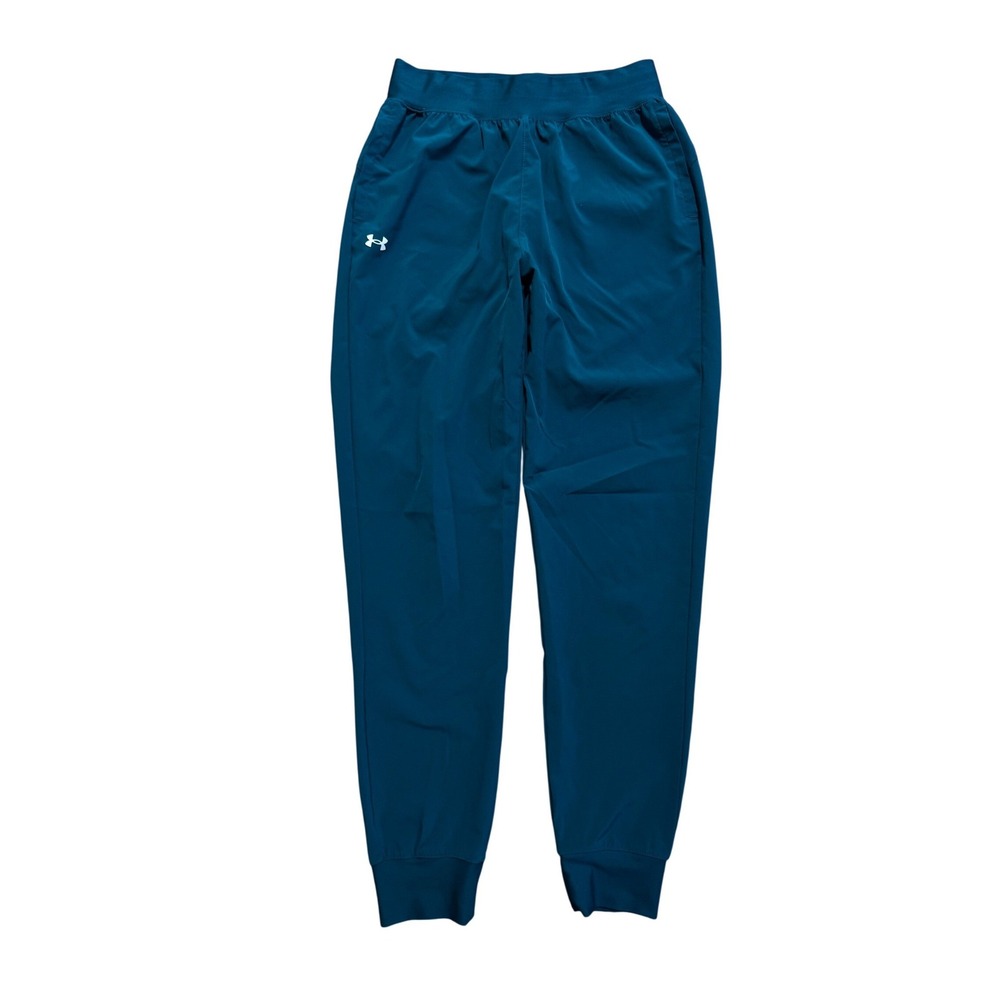 Under Armour Womens XS Teal Blue Athletic Jogger Pants‎ Elastic Waist Drawstring